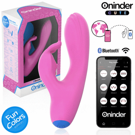 ONINDER CUTE - LOVE BUNNY VIBRADOR PUNTO G Y CLITORIS - APP MUNDIAL GRATUITA - sexbliss - Foto 1