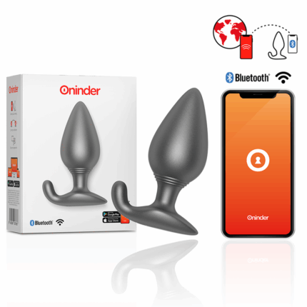 ONINDER - RIO PLUG ANAL VIBRADOR NEGRO - APP GRATUITA - sexbliss - Foto 1