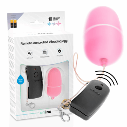 ONLINE - HUEVO VIBRADOR CON MANDO CONTROL REMOTO ROSA - sexbliss - Foto 1