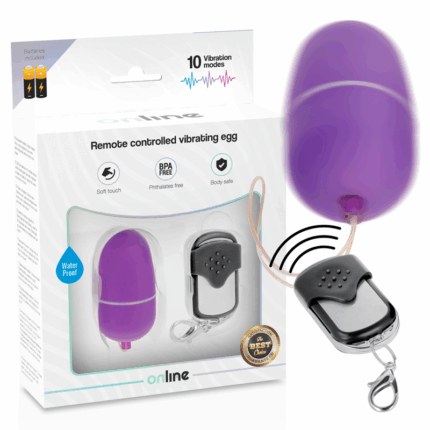 ONLINE - HUEVO VIBRADOR CONTROL REMOTO M LILA - sexbliss - Foto 1
