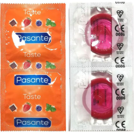 PASANTE - PRESERVATIVO SABOR FRESA BOLSA 144 UNIDADES - sexbliss - Foto 1