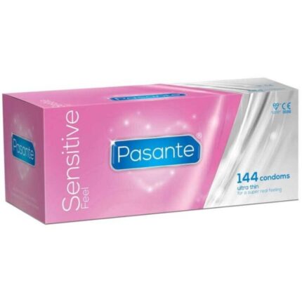 PASANTE - PRESERVATIVOS SENSITIVE ULTRAFINO 144 UNIDADES - sexbliss - Foto 1