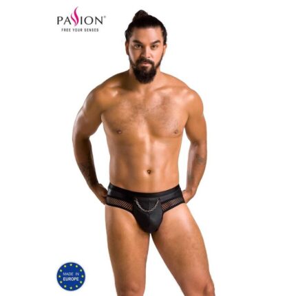 PASSION - 030 SLIP ABIERTO TOM NEGRO L/XL - sexbliss - Foto 1