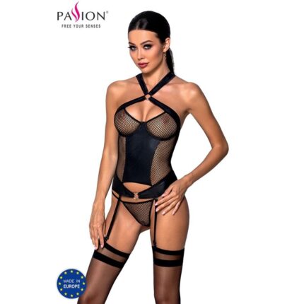 PASSION - AMANDA CORSET CUERO ECOLOGICO L/XL - sexbliss - Foto 1