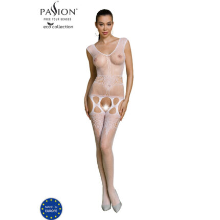 PASSION - ECO COLLECTION BODYSTOCKING ECO BS014 BLANCO - sexbliss - Foto 1
