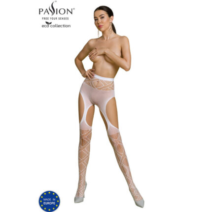 PASSION - ECO COLLECTION BODYSTOCKING ECO S005 BLANCO - sexbliss - Foto 1