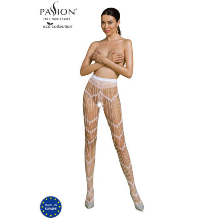 PASSION - ECO COLLECTION BODYSTOCKING ECO S006 BLANCO - sexbliss - Foto 1