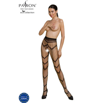 PASSION - ECO COLLECTION BODYSTOCKING ECO S006 NEGRO - sexbliss - Foto 1