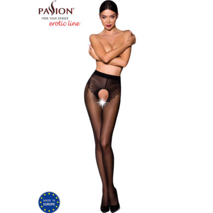 PASSION - TIOPEN 006 MEDIAS NEGRO 1/2 30 DEN - sexbliss - Foto 1