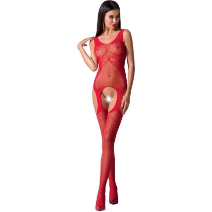 PASSION - WOMAN BS061 BODYSTOCKING ROJO TALLA ÚNICA - sexbliss - Foto 1