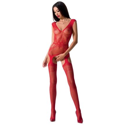 PASSION - WOMAN BS062 BODYSTOCKING ROJO TALLA ÚNICA - sexbliss - Foto 1