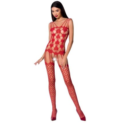 PASSION - WOMAN BS067 BODYSTOCKING ROJO TALLA ÚNICA - sexbliss - Foto 1