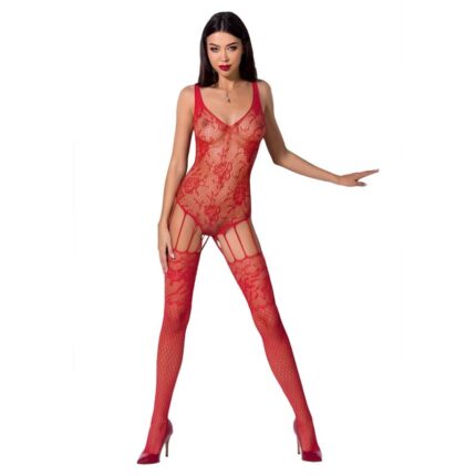 PASSION - WOMAN BS074 BODYSTOCKING TALLA ÚNICA ROJO - sexbliss - Foto 1