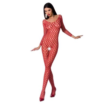 PASSION - WOMAN BS077 BODYSTOCKING TALLA ÚNICA ROJO - sexbliss - Foto 1