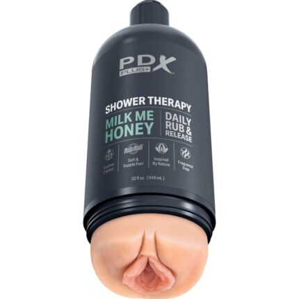 PDX PLUS - MASTURBADOR STROKER DISEÑO DISCRETO DE BOTE CHAMPU MILK ME HONEY - sexbliss - Foto 1