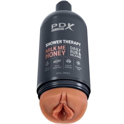 PDX PLUS - MASTURBADOR STROKER DISEÑO DISCRETO DE BOTE CHAMPU MILK ME HONEY CARAMELO - sexbliss - Foto 1
