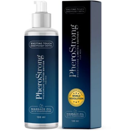 PHEROSTRONG - ACEITE DE MASAJE LIMITED EDITION PARA HOMBRE 100 ML - sexbliss - Foto 1