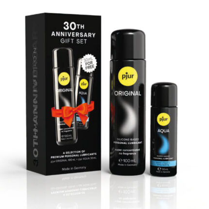 PJUR - SET 30TH ANIVERSARY PJUR ORIGINAL 100 ML + PJUR AQUA 30 ML DE REGALO - sexbliss - Foto 1