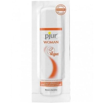 PJUR - WOMAN VEGAN LUBRICANTE BASE AGUA 2 ML - sexbliss - Foto 1