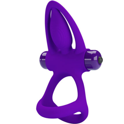 PRETTY LOVE - ANILLO VIBRADOR 10 VIBRACIONES SILICONA VIOLETA - sexbliss - Foto 1
