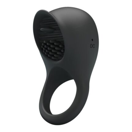 PRETTY LOVE - ANILLO VIBRADOR PARA PENE CON LENGUA NEGRO - sexbliss - Foto 1