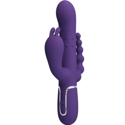 PRETTY LOVE - CAMMY TRIPLE VIBRADOR MULTIFUNCIÓN 4 EN 1 MORADO - sexbliss - Foto 1