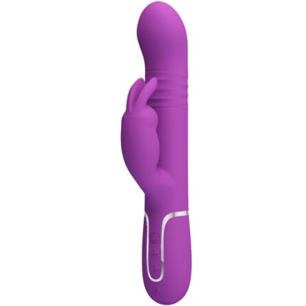 PRETTY LOVE - COALE VIBRADOR RABBIT MULTIFUNCIÓN 4 EN 1 MORADO - sexbliss - Foto 1