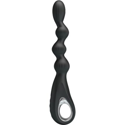 PRETTY LOVE - FEDERER VIBRADOR ANAL 12 VIBRACIONES NEGRO - sexbliss - Foto 1