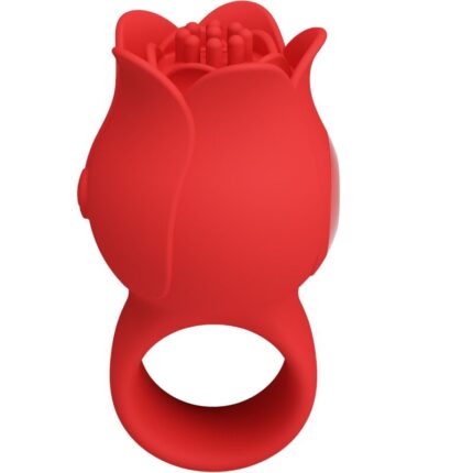 PRETTY LOVE - JAE VIBRADOR DE DEDO FORMA DE ROSA 10 VIBRACIONES ROJO - sexbliss - Foto 1