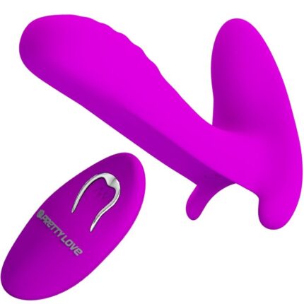 PRETTY LOVE - MASAJEADOR & VIBRADOR 12 VIBRACIONES CONTROL REMOTO MORADO - sexbliss - Foto 1
