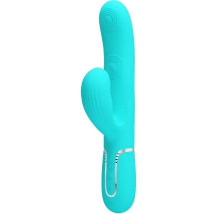 PRETTY LOVE - PERLITA VIBRADOR PUNTO G 3 EN 1 MULTIFUNCIÓN VERDE AGUA - sexbliss - Foto 1