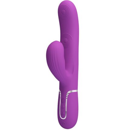 PRETTY LOVE - PERLITA VIBRADOR RABBIT MULTIFUNCIÓN 3 EN 1 MORADO - sexbliss - Foto 1