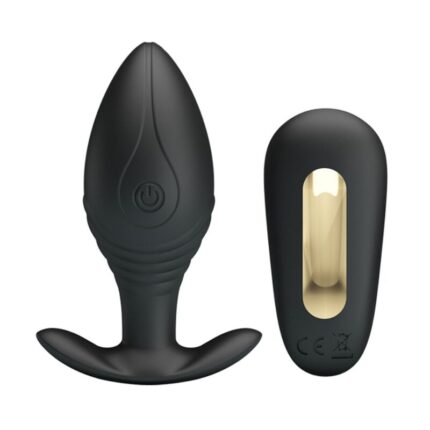 PRETTY LOVE - REGINA PLUG ANAL VIBRADOR RECARGABLE NEGRO - sexbliss - Foto 1