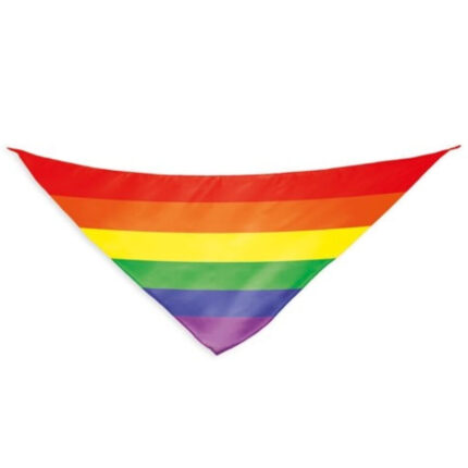 PRIDE - PAÑUELO ALGODÓN TRIANGULAR BANDERA ARCOÍRIS - sexbliss - Foto 1