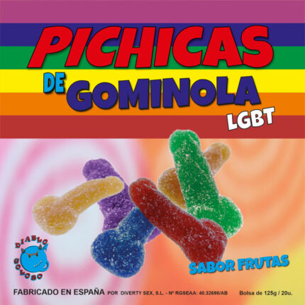 PRIDE - PICHITAS DE GOMINOLA FRUTAS CON AZUCAR LGBT - sexbliss - Foto 1