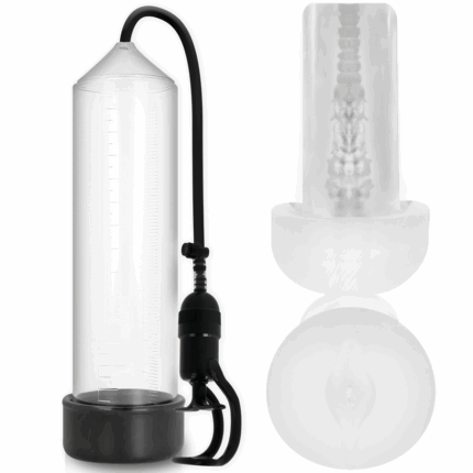 PUMP ADDICTED - BOMBA ERECCIÓN RX5 TRANSPARENTE CON MASTURBADOR - sexbliss - Foto 1