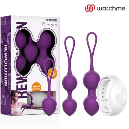 REWOLUTION - REWOBEADS BOLAS VIBRADORAS CONTROL REMOTO CON TECNOLOGIA WATCHME - sexbliss - Foto 1