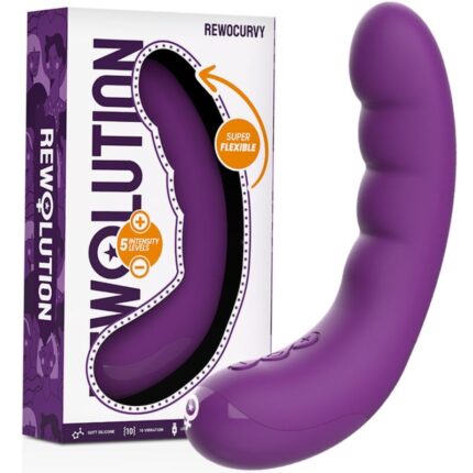 REWOLUTION - REWOCURVY VIBRADOR FLEXIBLE RECARGABLE - sexbliss - Foto 1
