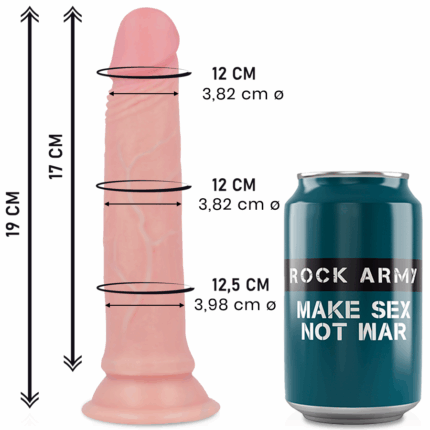 ROCKARMY - AVENGER DILDO REALÍSTICO LIQUID SILICONE 19 CM -O- 3.98 CM - sexbliss - Foto 1