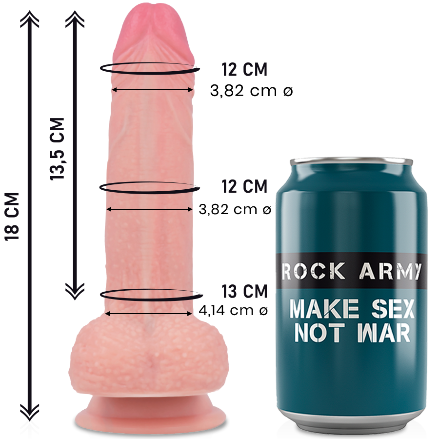 ROCKARMY - MUSTANG DILDO REALÍSTICO LIQUID SILICONE 18 CM -O- 4.14 CM - Foto 1 ROCKARMY - MUSTANG DILDO REALÍSTICO LIQUID SILICONE 18 CM -O- 4.14 CM - sexbliss - Foto 1