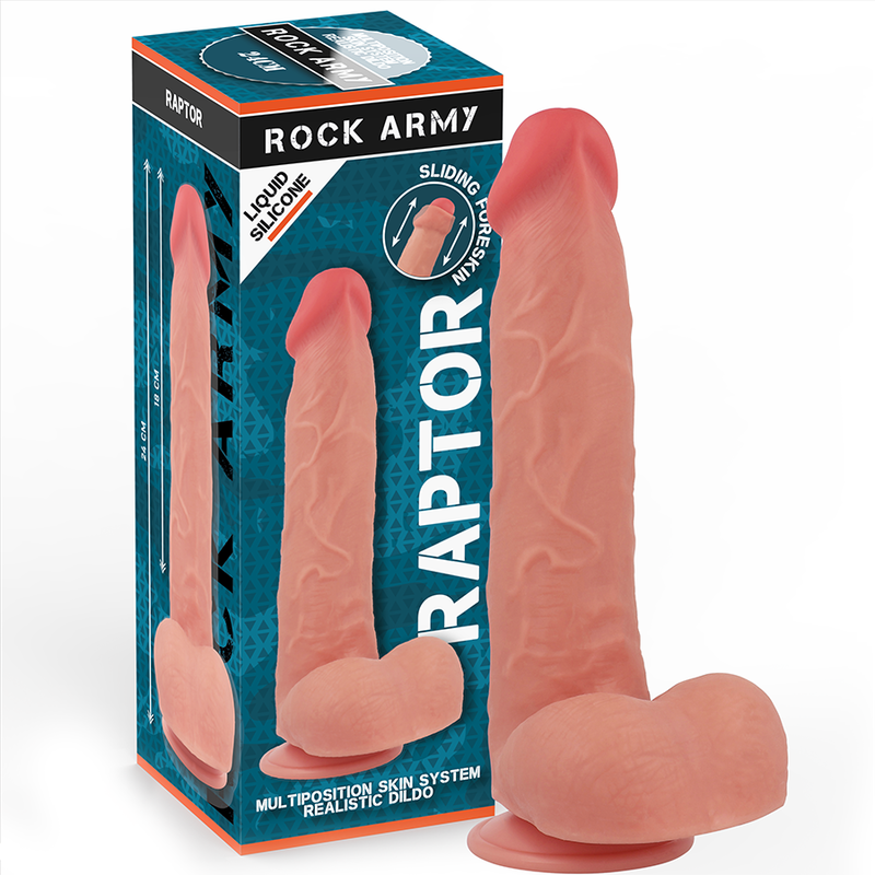 ROCKARMY - RAPTOR DILDO REALISTA DUAL DENSITY LIQUID SILICONE 24 CM -O- 4.4 CM - Foto 1 ROCKARMY - RAPTOR DILDO REALISTA DUAL DENSITY LIQUID SILICONE 24 CM -O- 4.4 CM - sexbliss - Foto 1