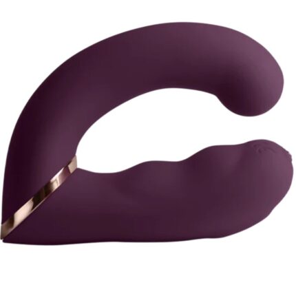 ROCKS- OFF - GEMINI VIBRADOR DUAL PUNTO G Y ESTIMULADOR CLÍTORIS MORADO - sexbliss - Foto 1