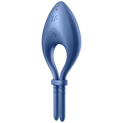 SATISFYER - BULLSEYE ANILLO VIBRADOR APP AZUL - sexbliss - Foto 1
