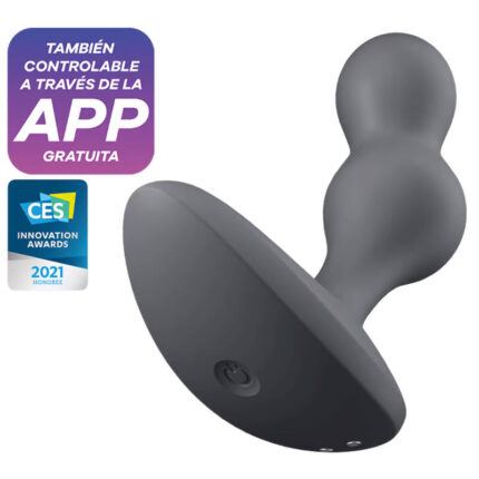 SATISFYER - DEEP DIVER PLUG VIBRADOR APP GRIS - sexbliss - Foto 1