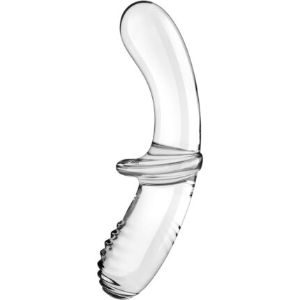 SATISFYER - DOUBLE CRYSTAL DILDO TRANSPARENTE - sexbliss - Foto 1