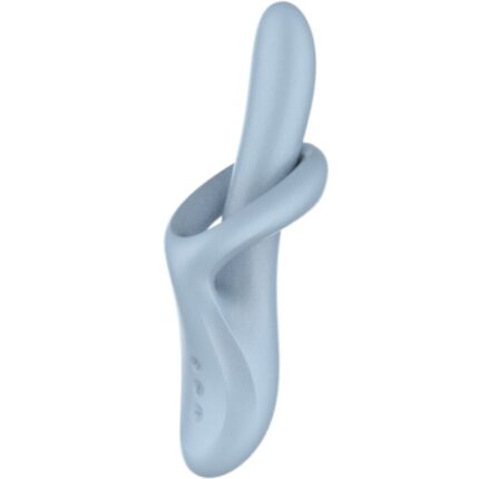 SATISFYER - HEAT FLEX 4 VIBRADOR EFECTO CALOR 12 VIBRACIONES AZUL - sexbliss - Foto 1