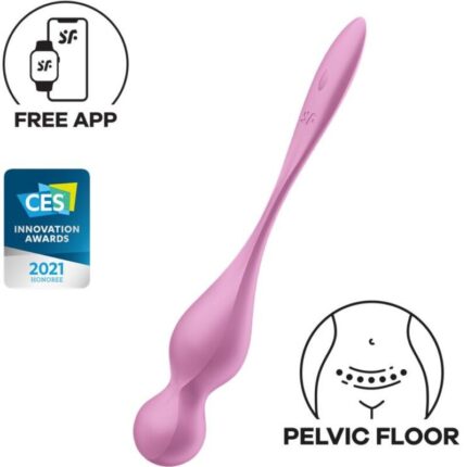 SATISFYER - LOVE BIRDS BOLAS KEGEL VIBRADORAS ROSA - sexbliss - Foto 1