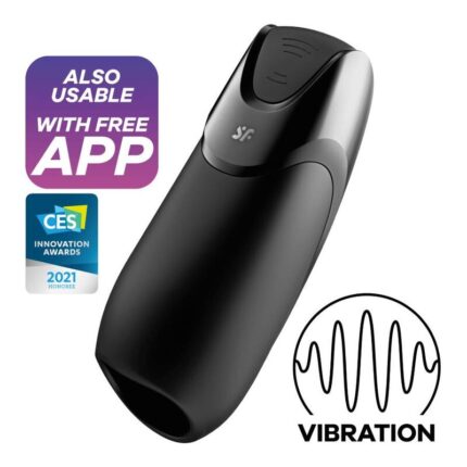 SATISFYER - MEN VIBRATION+ NEGRO - sexbliss - Foto 1