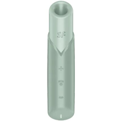SATISFYER - NAUGHTY KISS ESTIMULADOR CLÍTORIS POR ONDAS VERDE AGUA - sexbliss - Foto 1