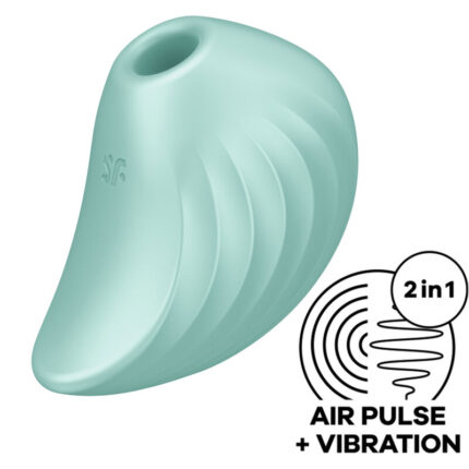 SATISFYER - PEARL DIVER ESTIMULADOR Y VIBRADOR VERDE - sexbliss - Foto 1
